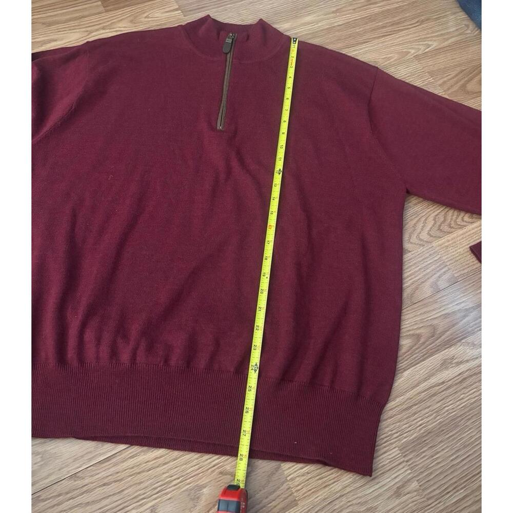 Orvis Quarter Zip 100% Merino Wool Sweater Size XL - Picture 5 of 7